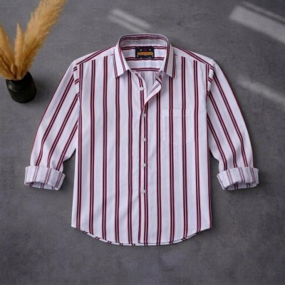 Men's Full Sleeve New Striped Shirt