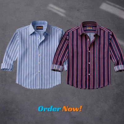 Men's Full Sleeve New Striped Shirt