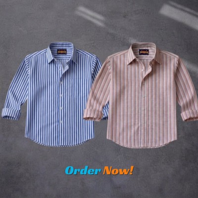 Men's Full Sleeve New Striped Shirt