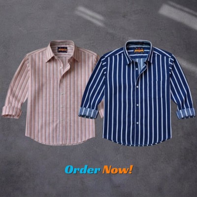 Men's Full Sleeve New Striped Shirt