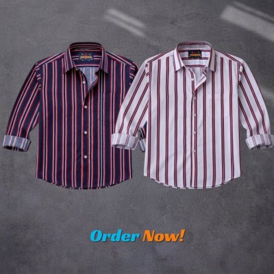 Men's Full Sleeve New Striped Shirt