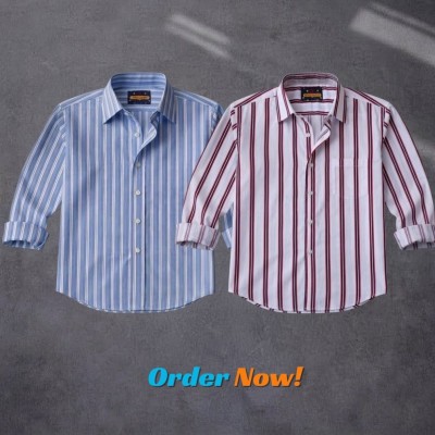 Men's Full Sleeve New Striped Shirt