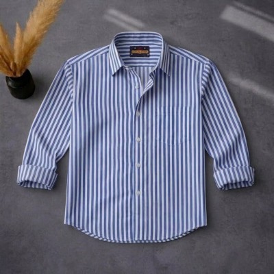 Men's Full Sleeve New Striped Shirt