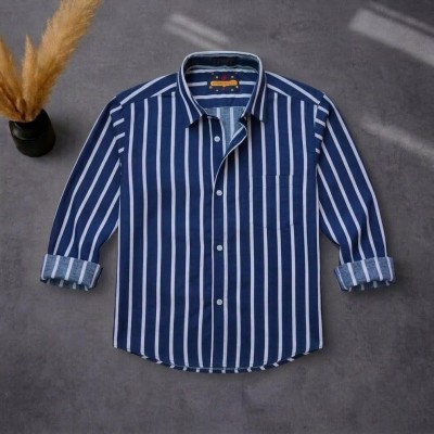 Men's Full Sleeve New Striped Shirt