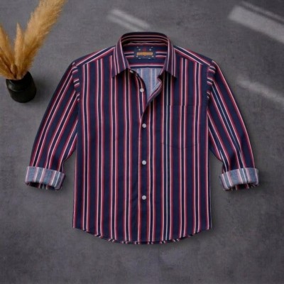 Men's Full Sleeve New Striped Shirt