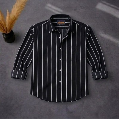 Men's Full Sleeve New Striped Shirt