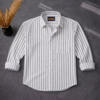 Men's Full Sleeve New Striped Shirt